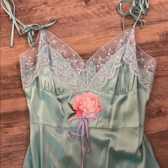 CYNTHIA ROWLEY NWOT Mint Green Midi Dress - Picture 6 of 8